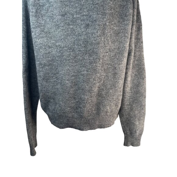 ZARA Small Gray Wool Blend Crewneck Sweater - Picture 11 of 14
